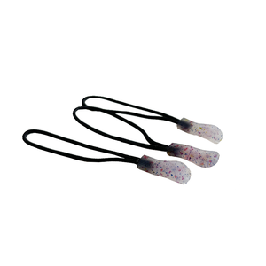 עיצוב חדש ידידותי לסביבה רב-צבע ממוחזר tpu + בגדי מחמד רוכסן pulers ניילון חבל מלבן רוכסן פולר עיצוב חדש - Product Image 5