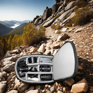 Ozure 15 pouces B10 multicolore (noir-gris) sac à dos rembourré résistant à l'eau sac pour appareil photo pour toutes les grandes marques - Product Image 5