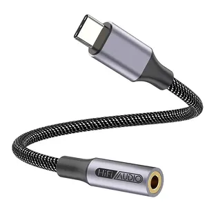 2023 Offre Spéciale 10cm Noir HiFI CX31993 Type C à 3.5mm Adaptateur de <span class=keywords><strong>prise</strong></span> casque pour Samsung <span class=keywords><strong>Galaxy</strong></span> <span class=keywords><strong>S21</strong></span> S20 Ultra - Product Image 1