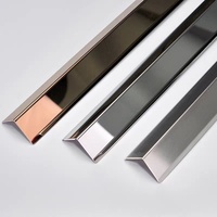 Bordure en acier inoxydable durable pour les murs et les carreaux de sol, étanche, installation facile