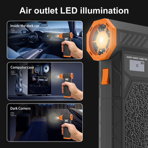 Souffleur d'air sans fil à batterie amovible, ventilateur puissant, pistolet dépoussiérant haute vitesse pour barbecue, extérieur, nettoyage de voiture - Product Image 6