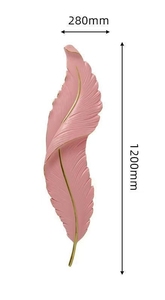 Lámpara de Pared Nórdica Creativa Moderna, Lámpara de Pie para Dormitorio, Lámpara de Pared con <span class=keywords><strong>Plumas</strong></span> para Sala de Estar, Estilo Red - Product Image 5