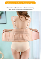 Ceinture de récupération post-partum 3-en-1 respirante, hautement élastique et ajustable, anti-roulement, pour le soutien du ventre, de la taille et du bassin, et le remodelage corporel pour femmes