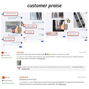 สายคล้องคอแบบแบนสั่งทำ OEM ขายส่ง พร้อมป้ายปัก ทำจากโพลีเอสเตอร์ ไนลอน และโซ่โลหะ - Product Image 6
