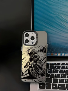 Étui de téléphone portable antichoc en TPU avec design de dessin animé de motard anime cool AnQu pour 13/14/15/16/17 - Product Image 4