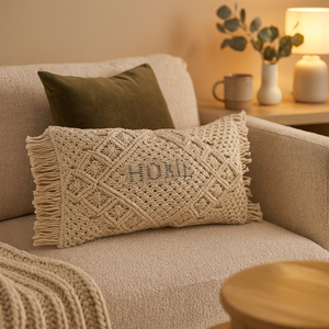 Nouvelles Housses de Coussin Bohèmes Vintage Turquoise à Motifs Floraux 45x45 CM en Coton et Laine Crochetée, Motifs Feuilles Festifs, Lavables - Product Image 2
