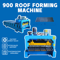 Machine de formage de tuiles à rouleaux avec moteur et pompe intégrés pour une production de toiture en acier prélaqué à haute efficacité