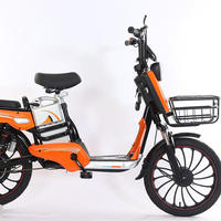 Vélo électrique urbain 500W 48V 16 pouces avec moteur sans balais, capteur électronique et batterie au plomb pour adultes – Idéal pour le transport urbain (vente en gros)