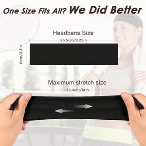 Bandeau de sport pliable en polyester pour femme, élastique et antidérapant, idéal pour le yoga, la course, le fitness, les entraînements en intérieur et l'usage quotidien - Product Image 2