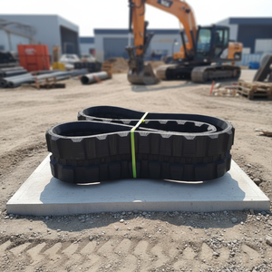 Chenilles en caoutchouc pour excavatrice 260x55.5x78 300x52.5x84 230x72x46, chaîne de chenille en caoutchouc pour chargeuse-grue - Product Image 1
