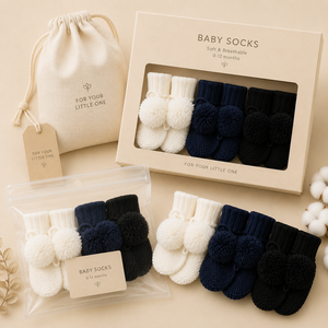 Gants pour bébé en coton doux de qualité supérieure, sans égratignures, mitaines sans couture, prix de gros en vrac, provenance du Vietnam - Product Image 3