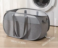 Panier à linge portable pliable Panier à linge en tissu Oxford Panier à linge ménager pliable Organisateur