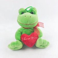 Porte-clés grenouille en peluche mini doux en gros, pendentif breloque de sac en forme de poupée animal en peluche Kawaii, cadeau pour enfants