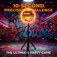 Tendance 2026 : Machine de jeu d'arcade à domicile, défi de précision en 10 secondes, à monnayeur, avec chronomètre LED pour la réactivité et les compétences, pour man cave