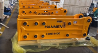Casse-roche hydraulique à chape ouverte pour excavatrices de 2, 6, 8, 10 et 22 tonnes