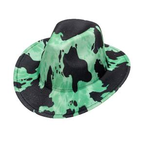 Nouveau chapeau de jazz vintage en <span class=keywords><strong>laine</strong></span> 100% turquoise à large bord en forme de cloche pour l'équitation et les fêtes en plein air - Product Image 5