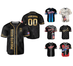 Maillots de baseball cousus vierges de haute qualité du fabricant Oem personnalisés en usine vêtements de softball en maille de sublimation entièrement colorés - Product Image 1