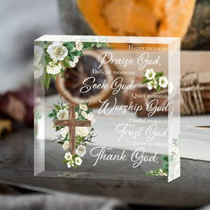 Regalos cristianos acrílicos <span class=keywords><strong>para</strong></span> mujeres Regalos inspiradores con versículo de la Biblia y oraciones Regalos religiosos/DE LAS Escrituras Pisapapeles - Product Image 6