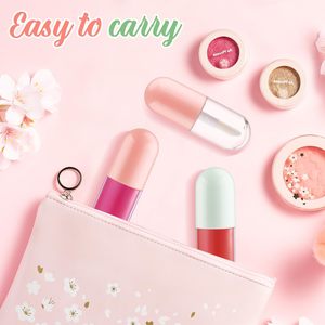 หลอดลิปกลอสพลาสติกเปล่าแบบขวดฝาเกลียวขนาด 2 มล. ขายส่ง โปร่งใส พิมพ์โลโก้ตามสั่งได้ ใช้สำหรับบลัชออน - Product Image 6