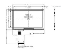 Penjualan laris modul layar LCD LVDS resolusi tinggi 4.3 inci 800*480 TFT Panel sentuh kapasitif modul LCD resolusi sangat baik