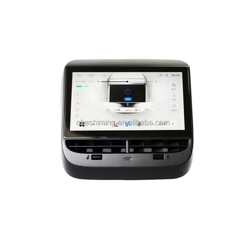 Tesla modeli 3 model y araba için 7 inç arka eğlence Android araba radyo DVD OYNATICI kontrol klima Carplay GPS Navigat