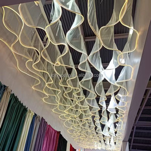 BY240033 Rideaux de plafond pour décoration de salle, draperies suspendues pour <span class=keywords><strong>mariage</strong></span> avec éclairage, pour événements et fêtes - Product Image 5