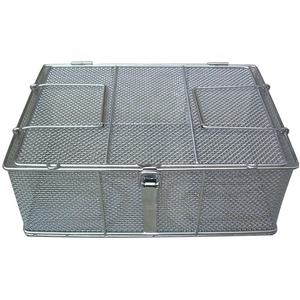 304 Stainless Steel Wire Mesh <b>Sterilization</b> Basket S-101 for Kitchen Use Durable & Portable Food Container Bright Silver - Product Image 3
