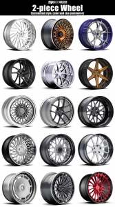 Jantes de voiture pour passagers en fibre de carbone personnalisées SYAC de 18 à 24 pouces en deux parties pour McLaren - Product Image 4