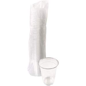 Boardwalk 14 Oz. Gobelets en plastique jetables PET transparents pour boissons froides, vodka, eau minérale - 50/paquet - Product Image 1