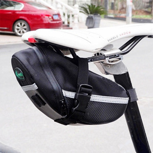 B-SOUL Bolsa para sillín de bicicleta, impermeable, con liberación rápida, para bicicleta de montaña y carretera, con tira reflectante - Product Image 3