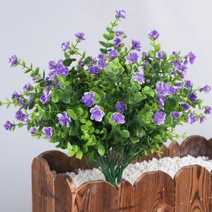 Vente en gros de <span class=keywords><strong>feuilles</strong></span> d'eucalyptus artificielles réalistes, fleurs, buis, arbustes, plantes artificielles en plastique pour la décoration intérieure et extérieure, Thanksgiving - Product Image 5