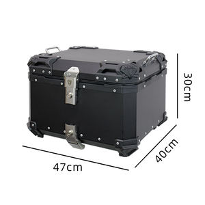 Vente directe d'usine 55L noir coffre de moto boîte de queue en aluminium boîtier supérieur de vélo électrique - Product Image 6