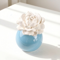 Diffuseur de fleurs en céramique parfumée de luxe pour voiture et garde-robe Désodorisant Diffuseur d'arôme d'huile essentielle