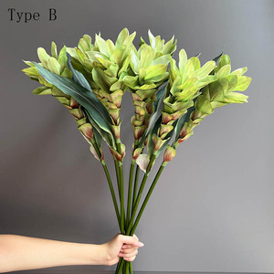 Flores de Jengibre Artificiales de Látex de Tacto Real al por Mayor para Decoración de Interiores - Product Image 5