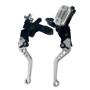 CNC 7/8 אינץ' 22 מ""מ כידון אלומיניום ידית מצמד בלם עם מאגר צילינדר ראשי עבור ימאהה התאמה אוניברסלית דגם הונדה CBR - Product Image 5
