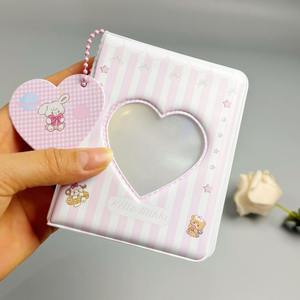 Nuovo <span class=keywords><strong>cuore</strong></span> vuoto in 3 pollici Mini Album di carte IG con copertina in PVC <span class=keywords><strong>libro</strong></span> creativo di archiviazione per foto in stile Kpop per il regalo di nozze - Product Image 1