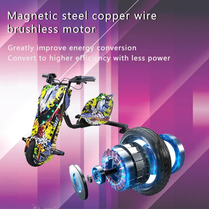 Muti Pattern Meilleur enfant 36v 150w-<span class=keywords><strong>350w</strong></span> <span class=keywords><strong>Trike</strong></span> <span class=keywords><strong>électrique</strong></span> à dérive Scooter Tricycle à dérive 3 roues <span class=keywords><strong>Trike</strong></span> <span class=keywords><strong>électrique</strong></span> à dérive pour enfants - Product Image 6