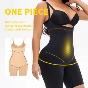 Ladymate ODM/OEM ملابس تشكيل الجسم بحزام كتف قابل للتعديل مشد مفتوح الصدر ملابس داخلية للنساء بذلات داخلية Faja