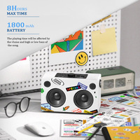 Altavoz de Escritorio Inalámbrico con Batería, Compatible con PC, Caja de Sonido para Computadora, Altavoces Portátiles para Fiestas al Aire Libre