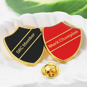 Pins <span class=keywords><strong>de</strong></span> Solapa Personalizados con Logotipo, Letras 2D, Chapados en Oro, <span class=keywords><strong>de</strong></span> Aleación <span class=keywords><strong>de</strong></span> Zinc, Esmalte Duro, para Regalo o Premio <span class=keywords><strong>de</strong></span> Club - Product Image 1