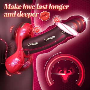 Anello Vibrante per <span class=keywords><strong>Pene</strong></span> con <span class=keywords><strong>Stimolatore</strong></span> Testicolare a Forma di Rosa Biyi Semen Locking Ring - Product Image 4