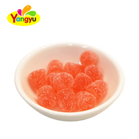 Sugar Coated Gummy Candy Peach Grape Fruit Flavor Soft Candy