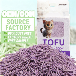 Litière pour chat en tofu, prix usine, vente en gros, agglomération rapide, sans poussière, écologique, biodégradable, sable de soja hautement absorbant - Product Image 1