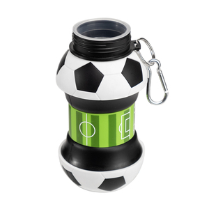 Kids Sports Silicone <b>Water</b> <b>Bottle</b> Collapsible <b>Football</b> Soccer Ball Drinking Cup Leak Proof <b>Water</b> <b>Bottle</b> for School - Product Image 2