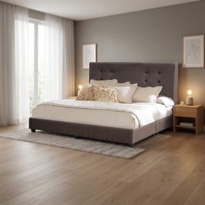 <b>Bed</b> JPS 350083 Bedroom Modern Home Furniture Upholstery Leather Fabric PVC PU Wooden Metal <b>Queen</b> King Single Malaysia - Product Image 3