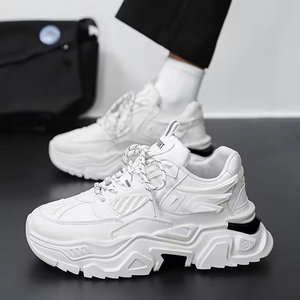 2025 trending spring breathable little <b>white</b> <b>shoes</b> <b>men</b> all match inside height-raising sports <b>shoes</b> high quality <b>casual</b> <b>shoes</b> - Product Image 2