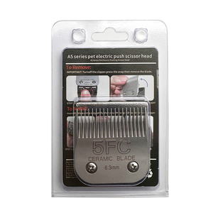 Cuchillas de cerámica desmontables para peluquería canina, compatibles con cortapelos Andis, la mayoría de cortapelos de la serie A5, <span class=keywords><strong>Wahl</strong></span> KM, tamaño 5FC 1/4 pulgadas - Product Image 4