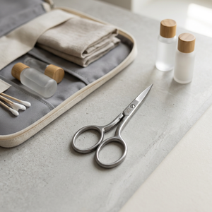 Ciseaux à ongles compacts en acier inoxydable pour les kits de soins personnels et de manucure en voyage - Product Image 1