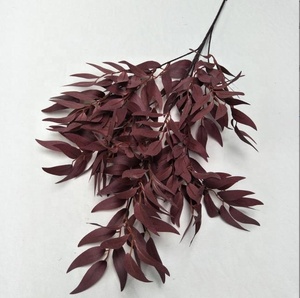 <span class=keywords><strong>Feuilles</strong></span> de <span class=keywords><strong>saule</strong></span> artificielles en soie verte d'approvisionnement d'usine pour la décoration d'événement - Product Image 6