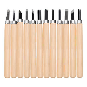 조각 칼 조각 칼 도구 세트 인감 조각 나무 조각 칼 목수 손 조각 도구 세트 - Product Image 1